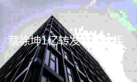 蔡徐坤1亿转发幕后推手被判刑 追缴600万违法所得